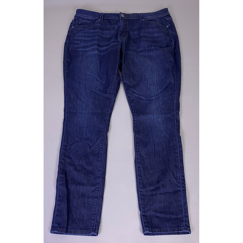 Buckle Black‎ No 76 Skinny Jeans Women's Size 36x32 Dark Blue Wash Stretch Denim